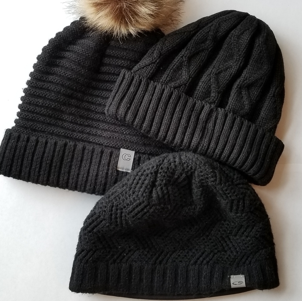 ❗Women Black Knit Winter Beanie Bundle❗